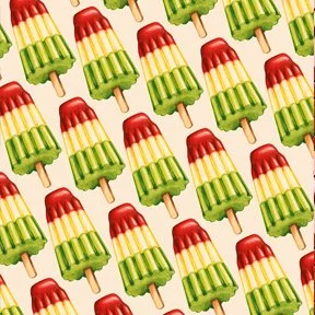 "TropiPop popsicle Pattern" 2014.