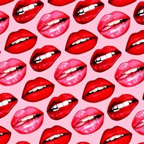 "Lips Pattern - Pink" 2020.