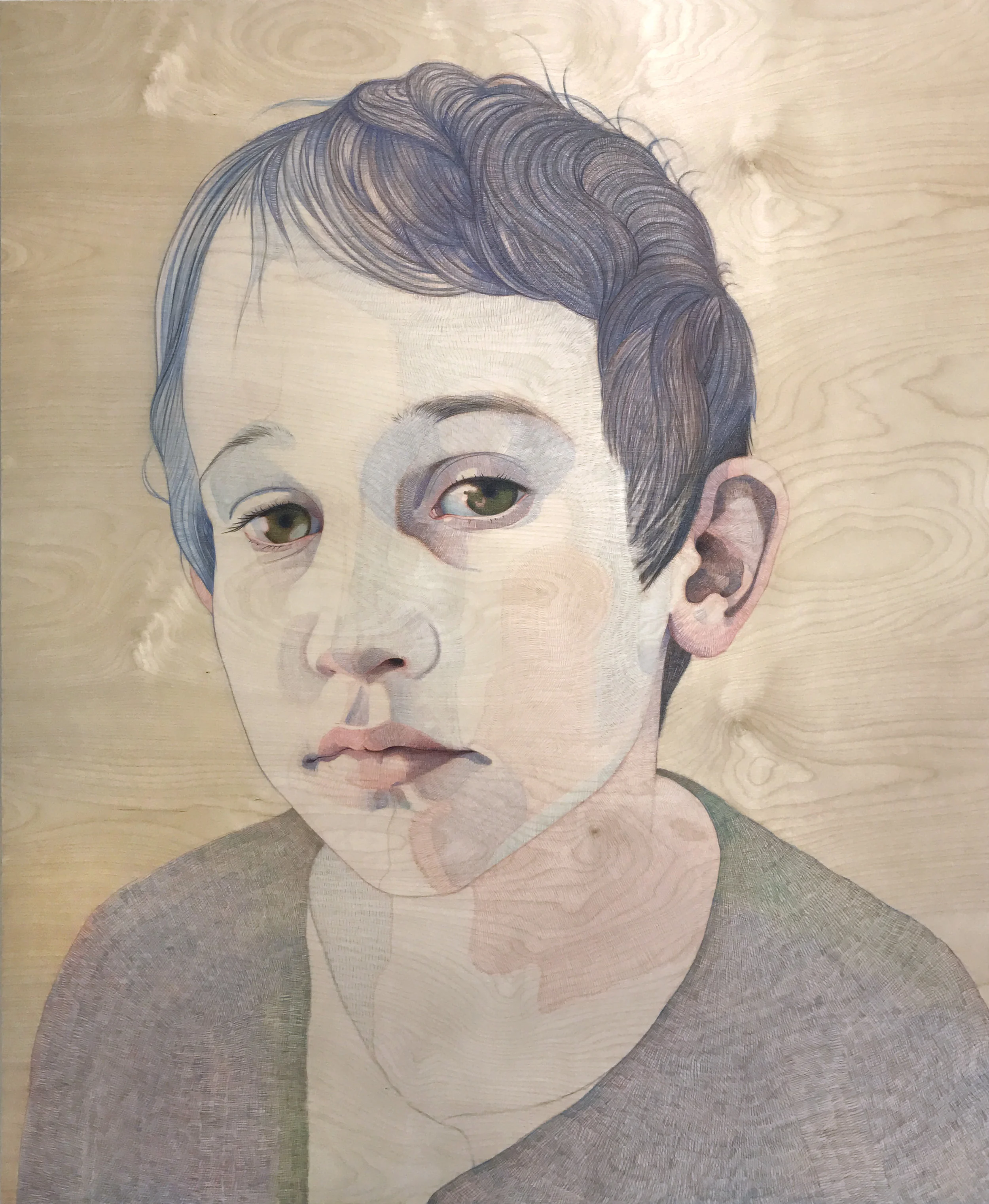 Miro / coloured pencil and acrylic on plywood / 2000x1500mm / 2017