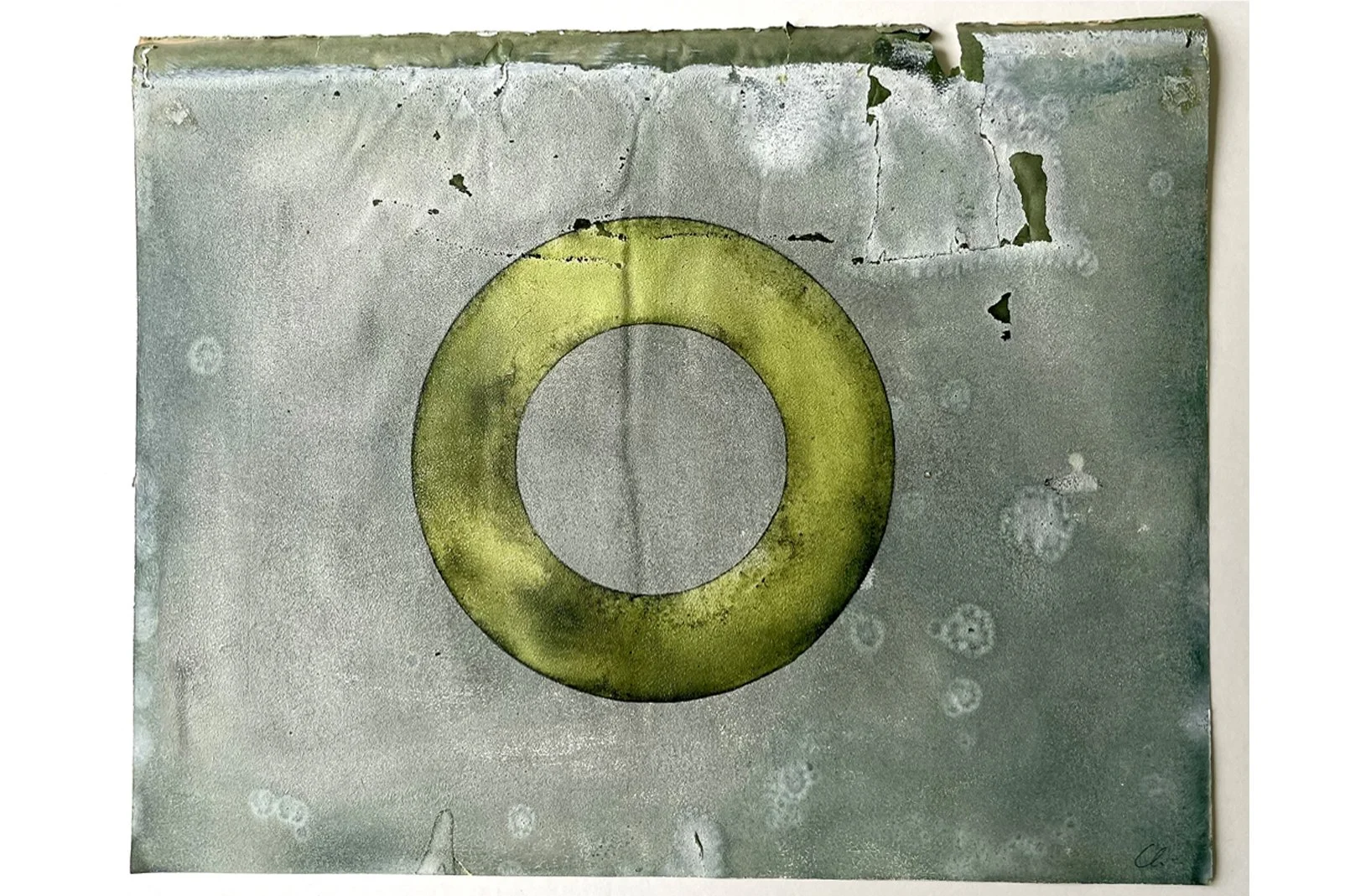  Kreis, Aquarell auf Papier, 22,5 x 28,5 cm  