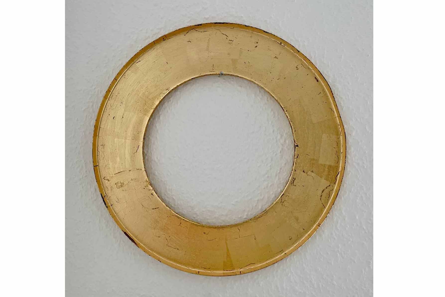  Kreis, Metall-Ring, vergoldet, 26x26 cm 