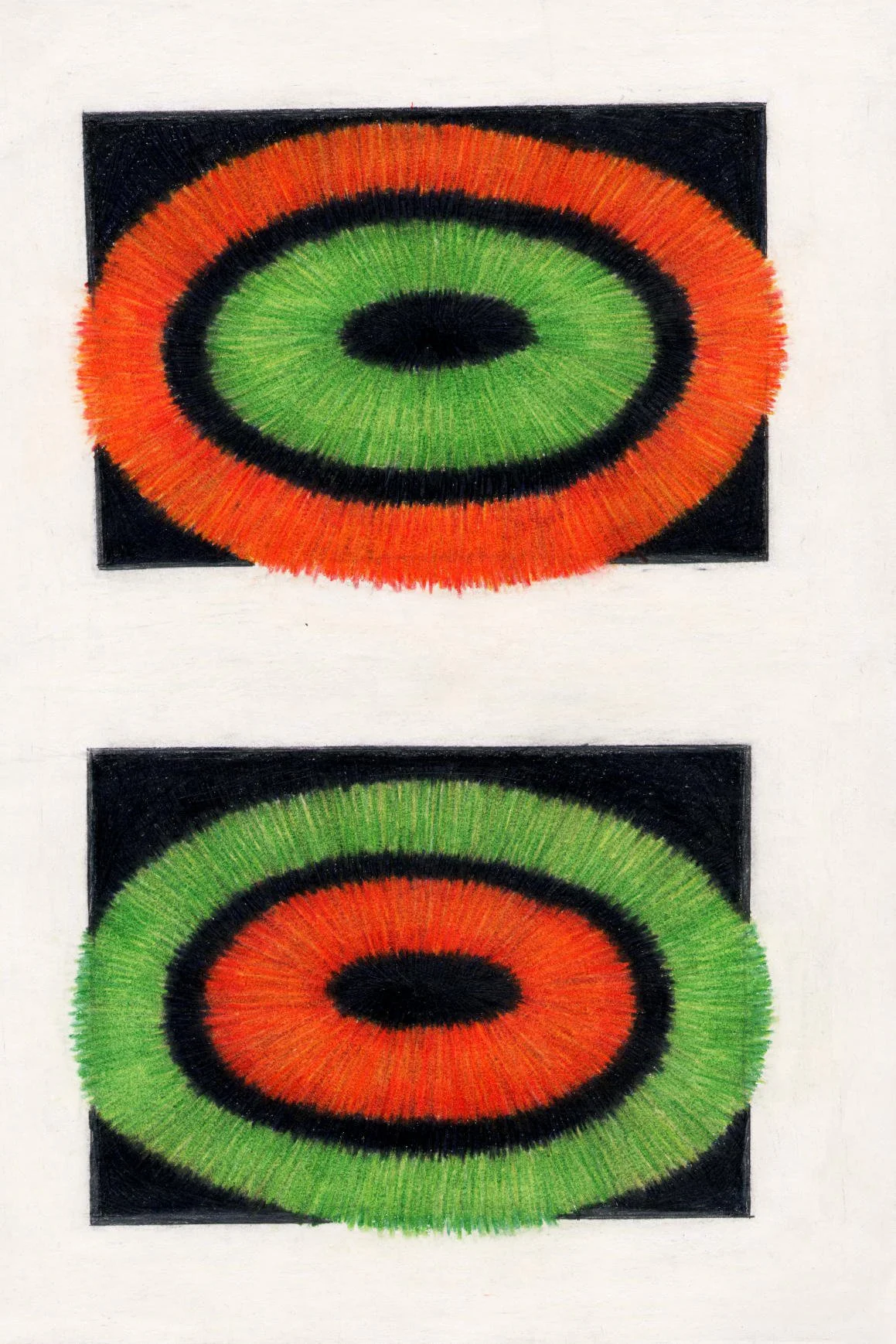 Kreise, Zeichnung, 29,7 x 21 cm 