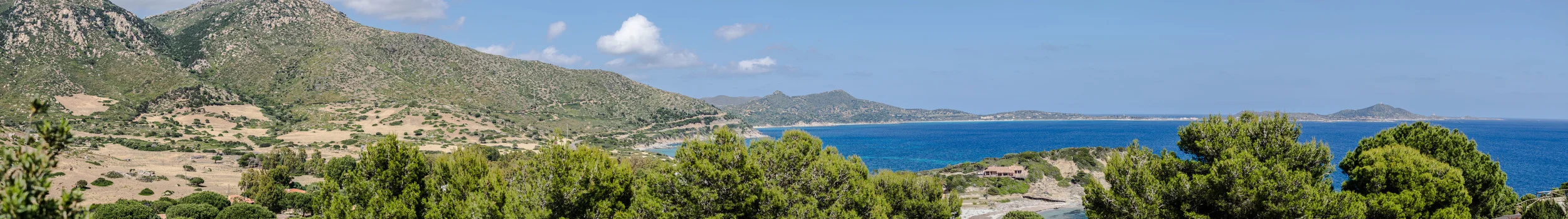Ausblick von der Terrasse der Casa Losinger in Sa Ruxi