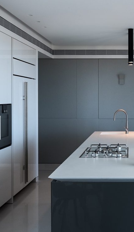 check out the benchtop edge detail Apartment in Tel Aviv, Israel | Michal Han Interior Design | Photography by Amit Gosher