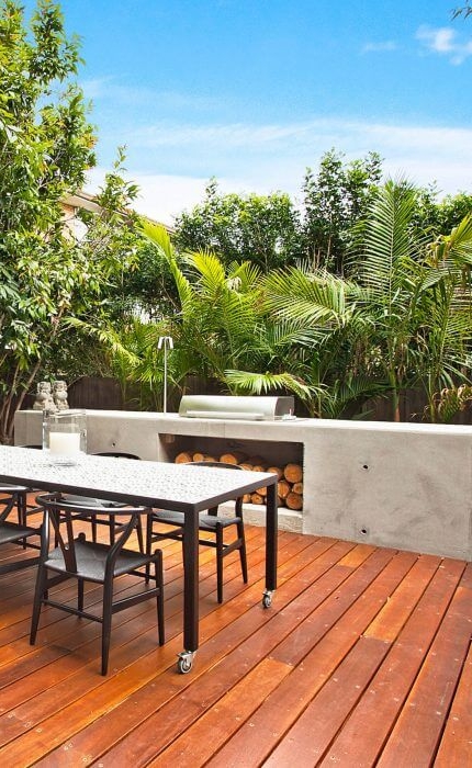 outdoor kitchen House in Balmoral NSW | by Trend Constructions