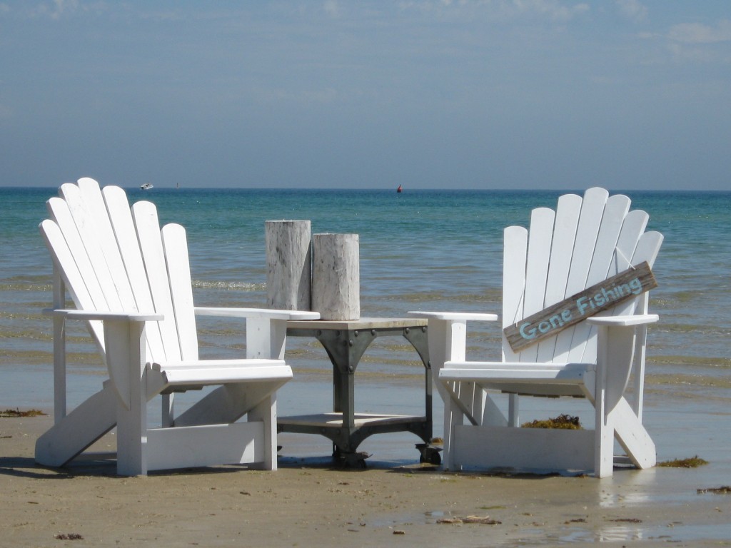 Cape Cod Adirondack Chairs, love these! source