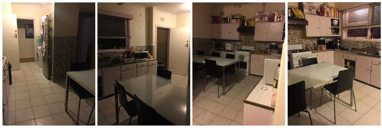 "Before" shots of Emma's Kitchen