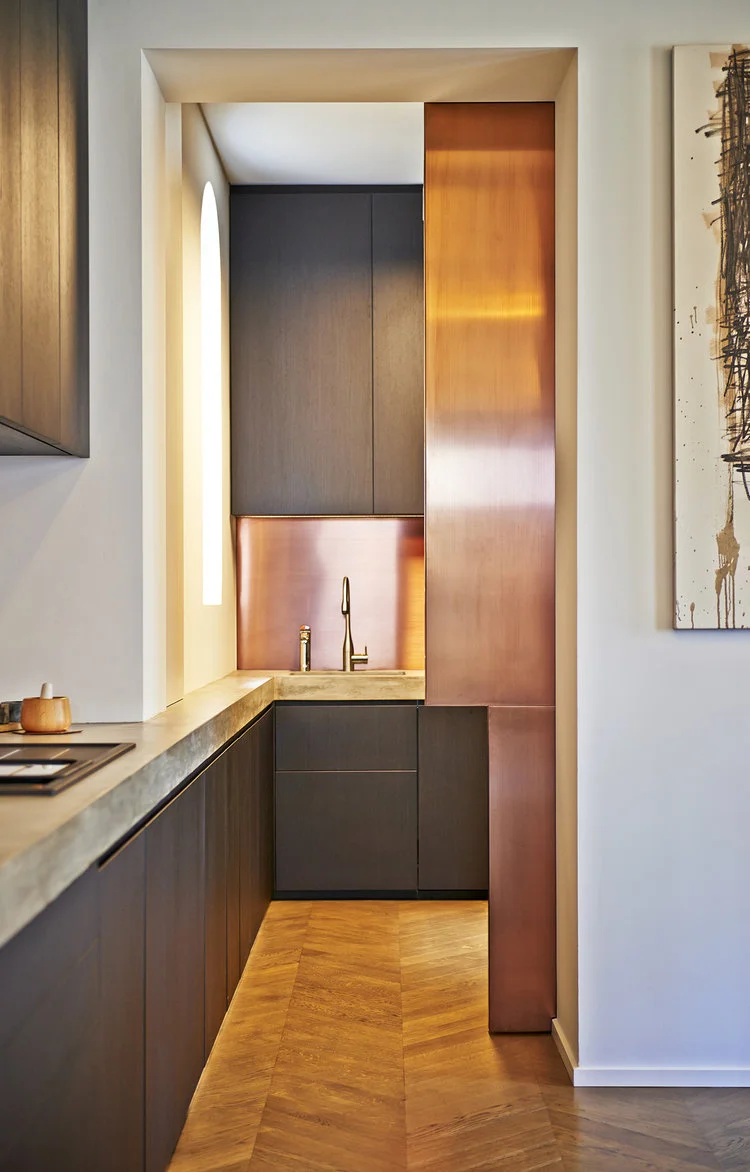 Copper door… fancy! Closed door or open, it looks fabulous both ways. An Adelaide residence (my home town). | designed by: Enoki
