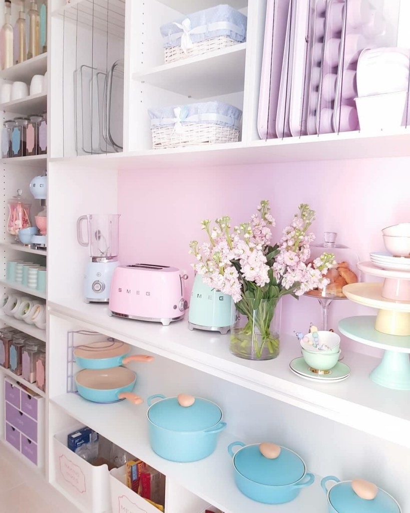 Decorate with surprising and delightful colour inside your pantry ...