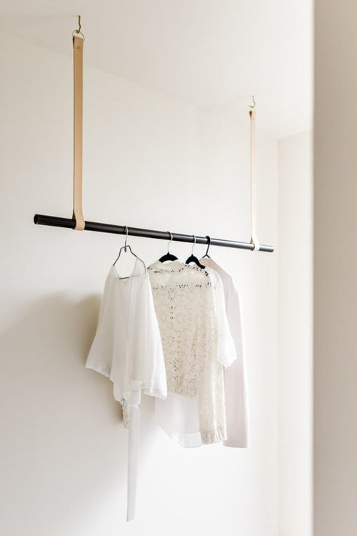 Stylish Laundry Hanging Rails That I, Ceiling Suspended Clothes Rack