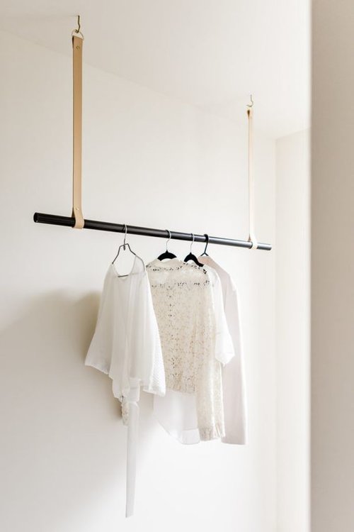 Stylish Laundry Hanging Rails That I Wish Were Mine Verity Jayne Stylish Laundry Hanging Rails That I, Ceiling Suspended Clothes Rack