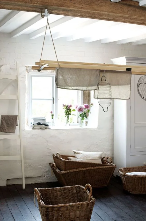 The deVOL de-luxe Laundry Maid looking fabulous in this nostalgic vintage setting. | deVOL Kitchens
