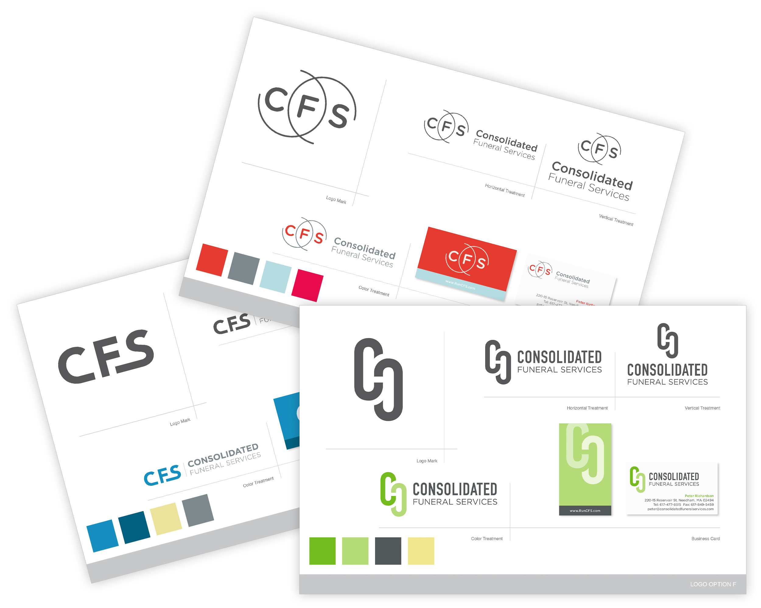 A final page in the presentation let CFS compare all of logos simultaneously.