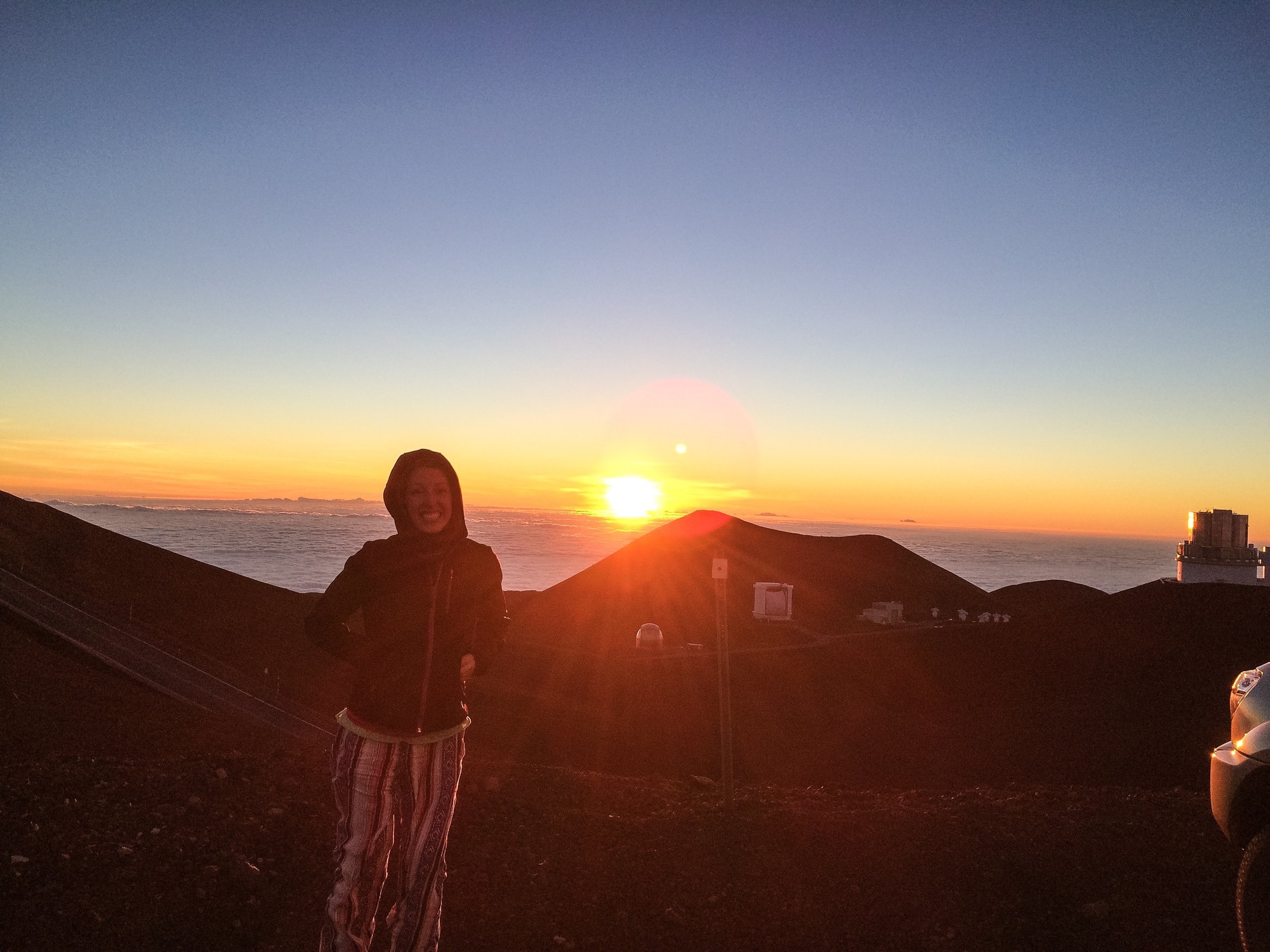  Sunset at 14,000 feet atop Mauna Kea in Hawaii 