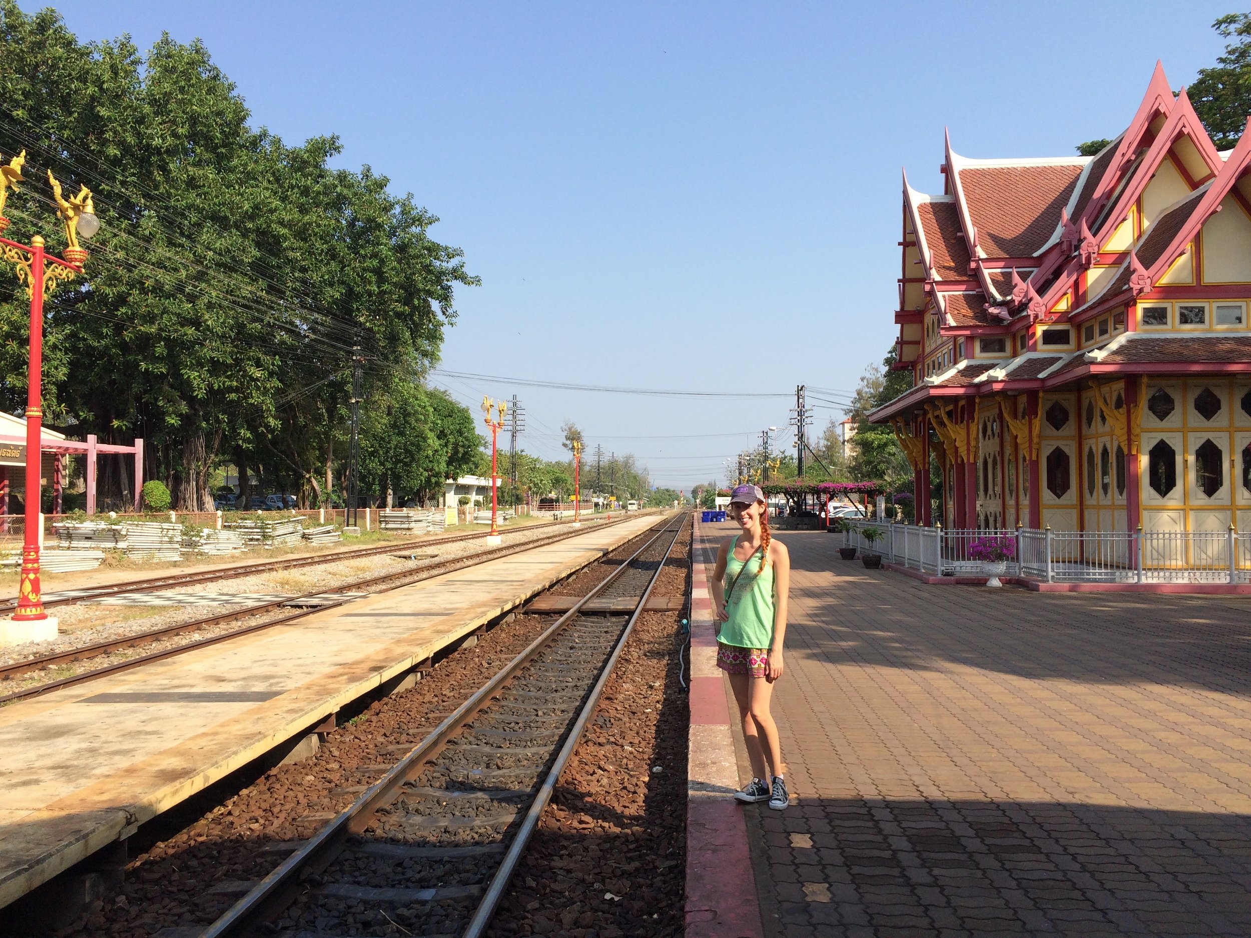 Train station in Hua Hin, Thailand