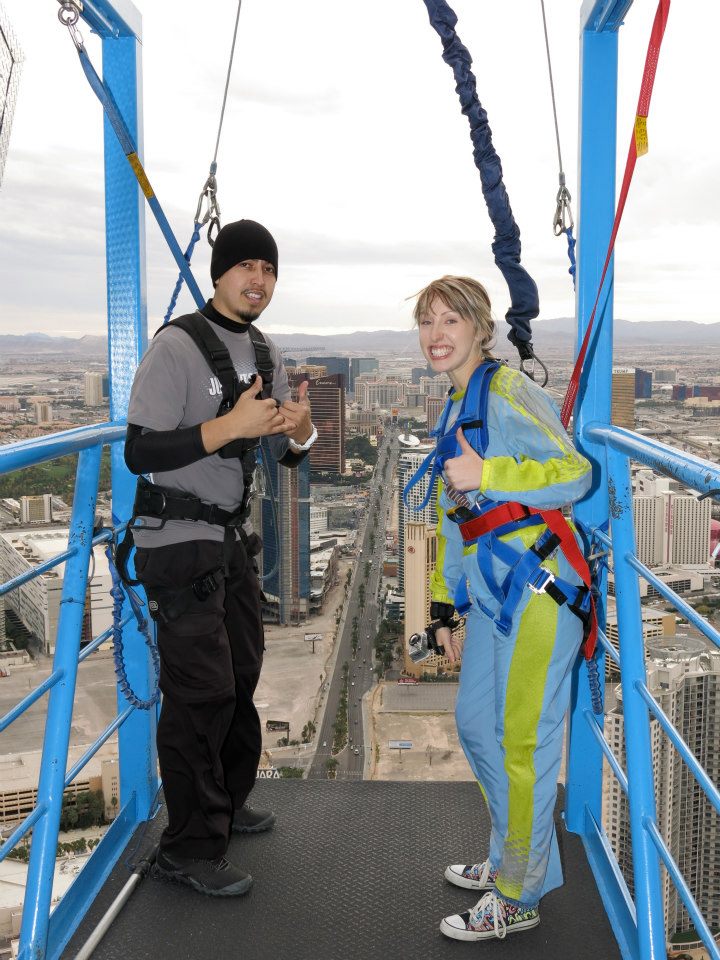 I said yes to jumping off the Stratosphere in Las Vegas!