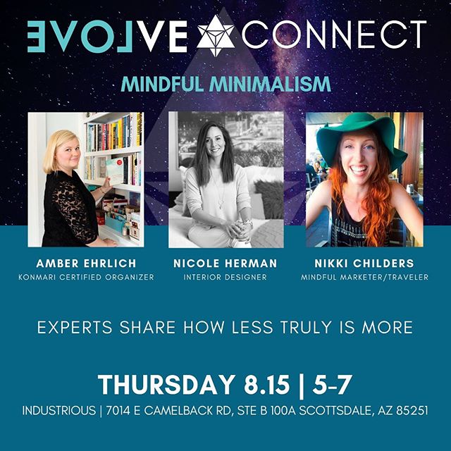 I am honored and *so excited* to get to talk about minimalism and mindfulness in marketing, traveling, and just everyday life next week with @ilovevolve! 🤩 It&rsquo;s a Q&amp;A style free event, so if minimalism or mindful living interest you at all