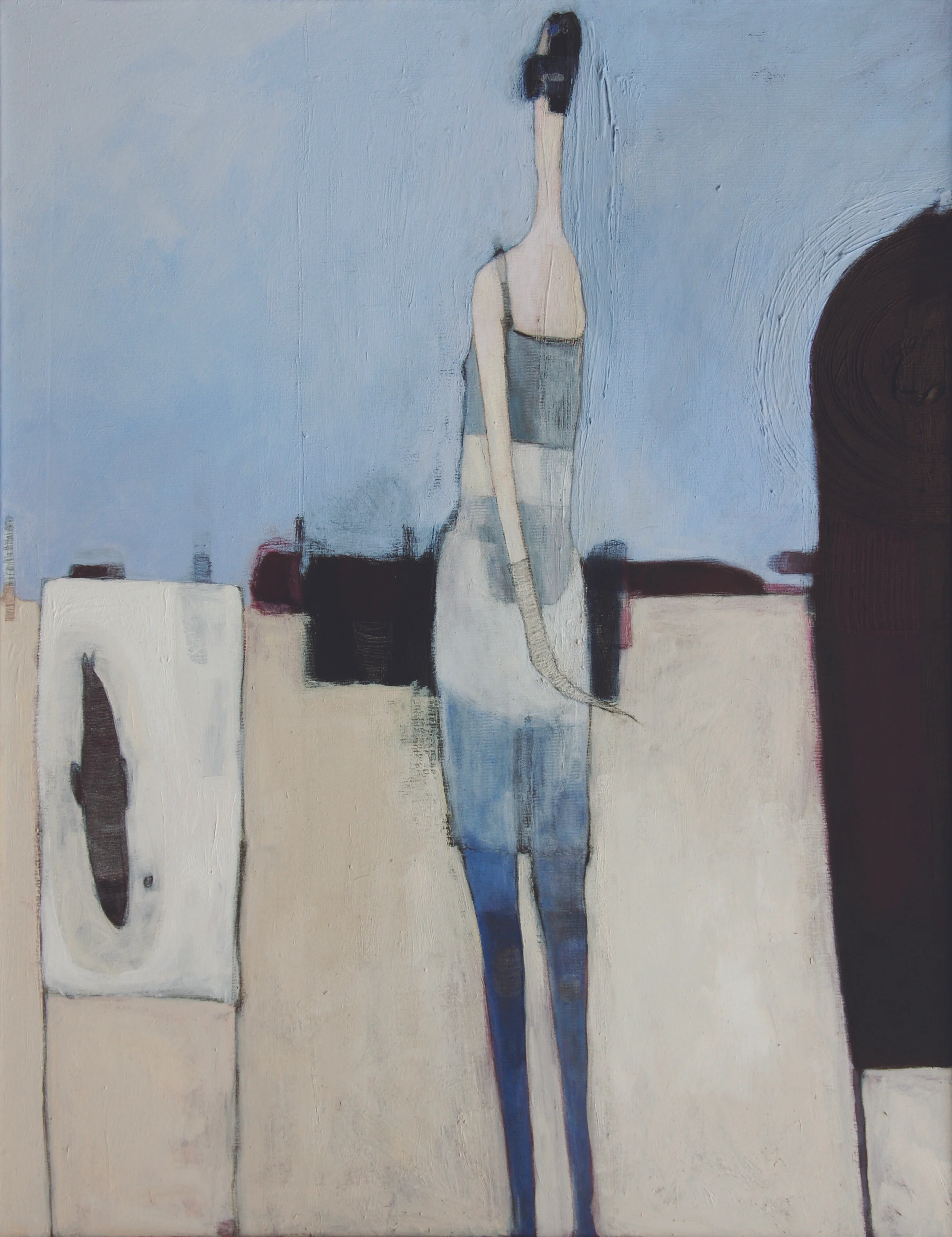 Agnieszka Handzel Kordaczka, O poranku, At dawn acrylic on canvas 2011 , 100x70 cm.jpg