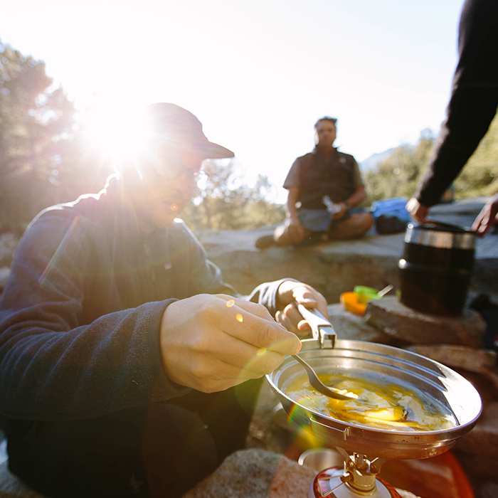 Making breakfast — Chickenfoot Lake