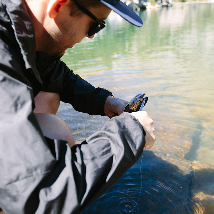 First catch — Fifth Lake