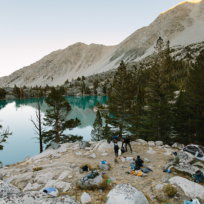 Morning coffee with a view — First Lake