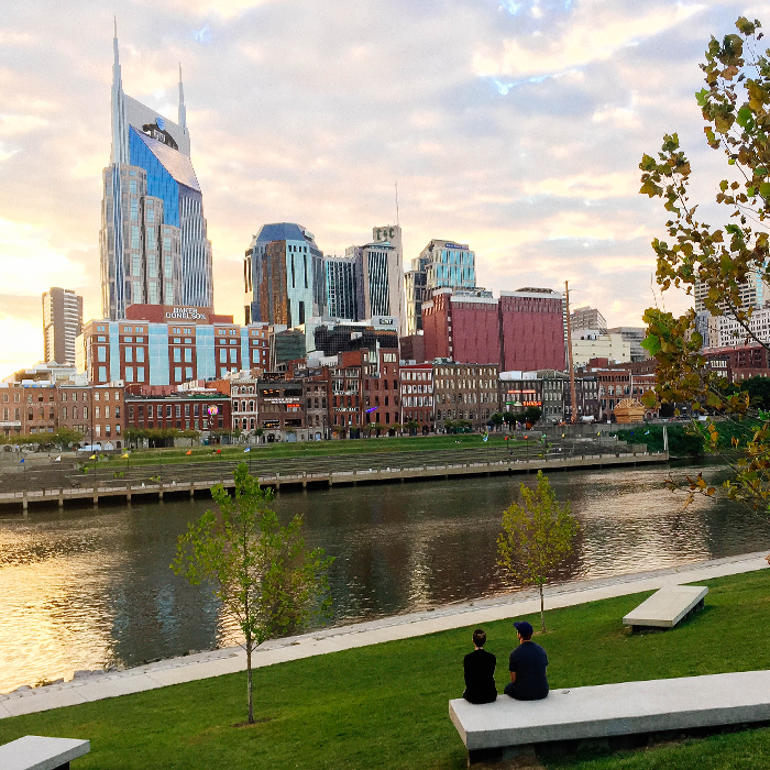 Sunset on the river — Nashville