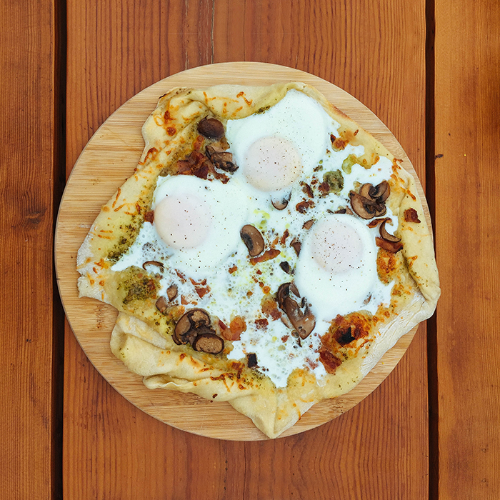 Pizza for breakfast — Backyard
