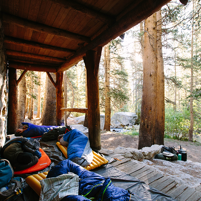 Sleeping in — Lone Pine Cabin