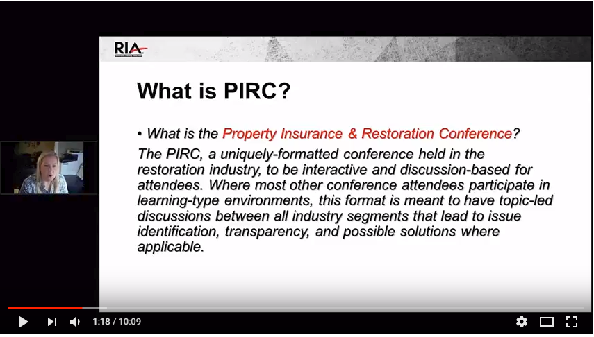 PIRC Info & FAQ — Property Insurance and Restoration Conference
