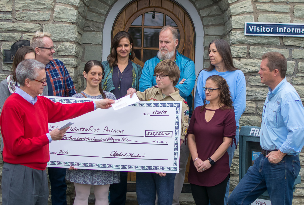 Blowing Rock Chamber hands out $25k+ in Winterfest proceeds