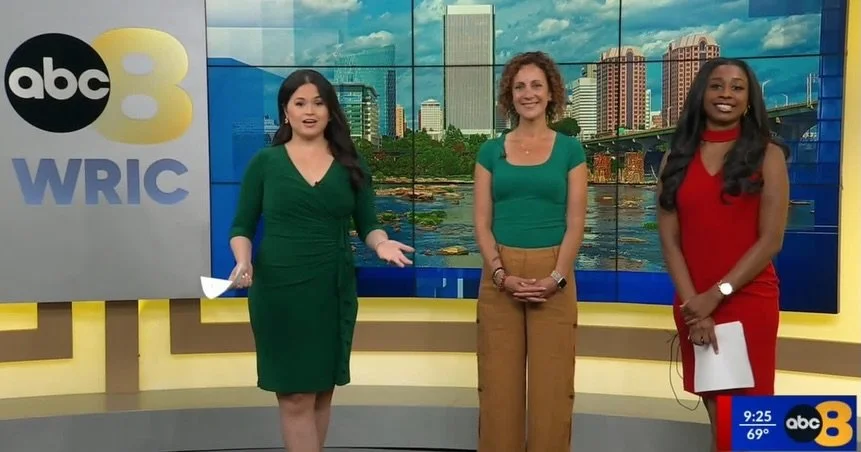 Thank you @8news for inviting me in this morning to speak about my Community Yoga offerings 💚 Looking forward to spending my summer break in out and about in the Richmond community! Grateful for all the years of partnership with @maymont_rva , the @