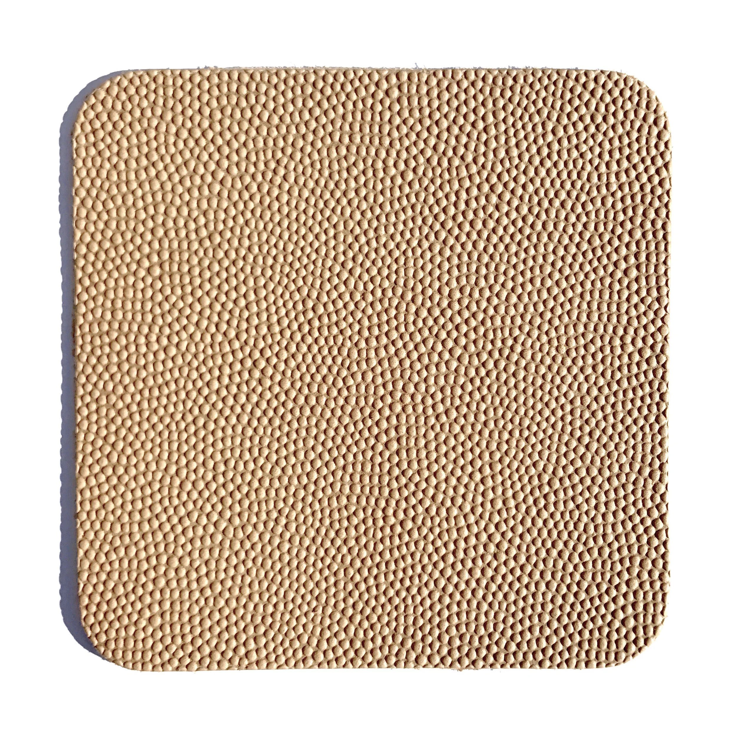 Natural Sand/Silver - Official Football Leather Sample