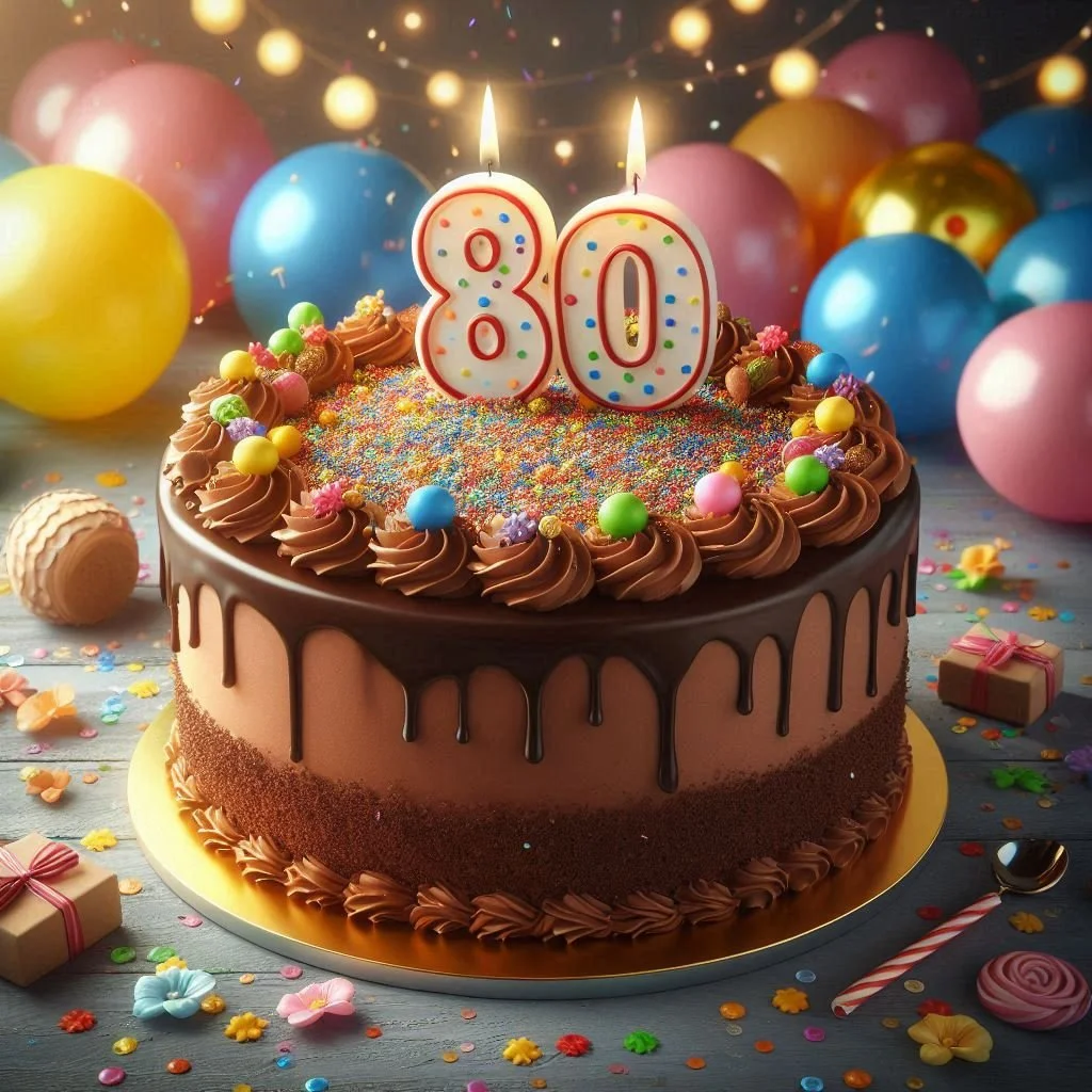 80th Birthday Card