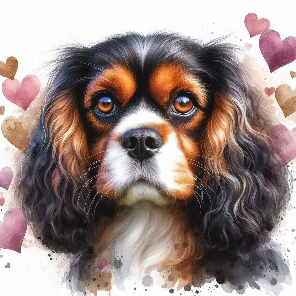 King Charles Cavalier Valentine Card