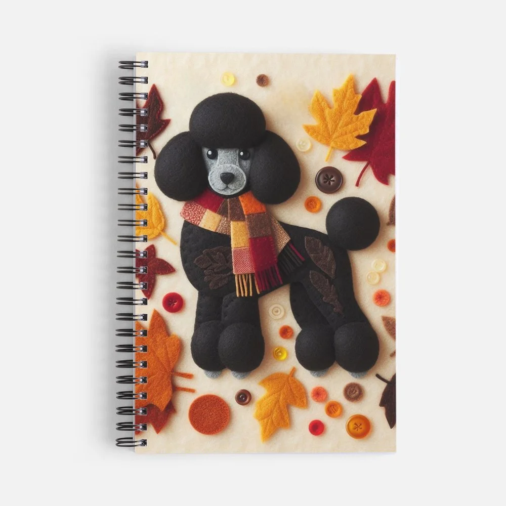 Black Poodle Notebook