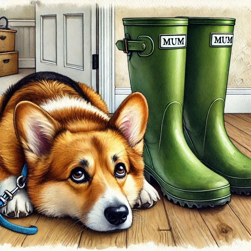 Corgi Mothers Day Card