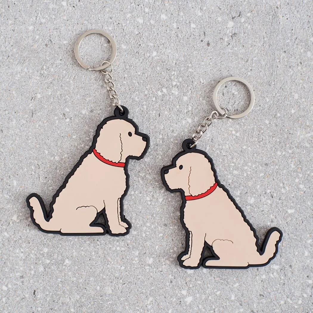Blonde Cockapoo Keyring