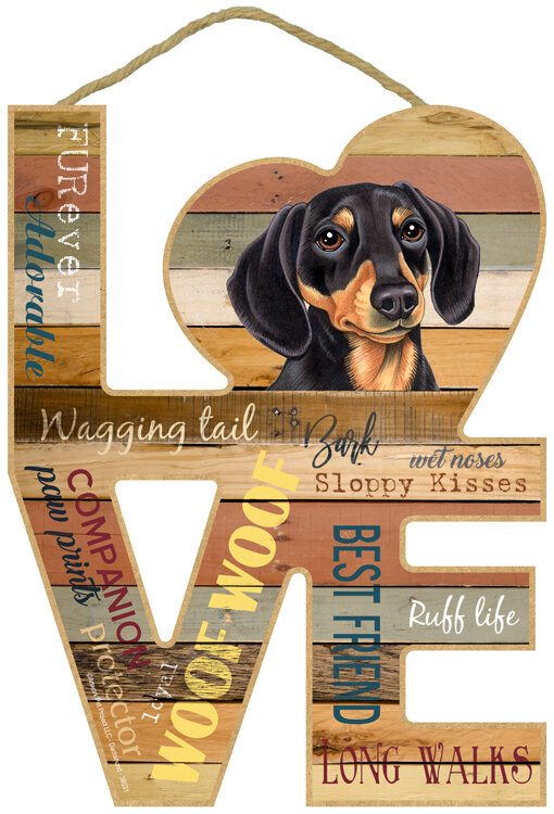 Dachshund Love Sign