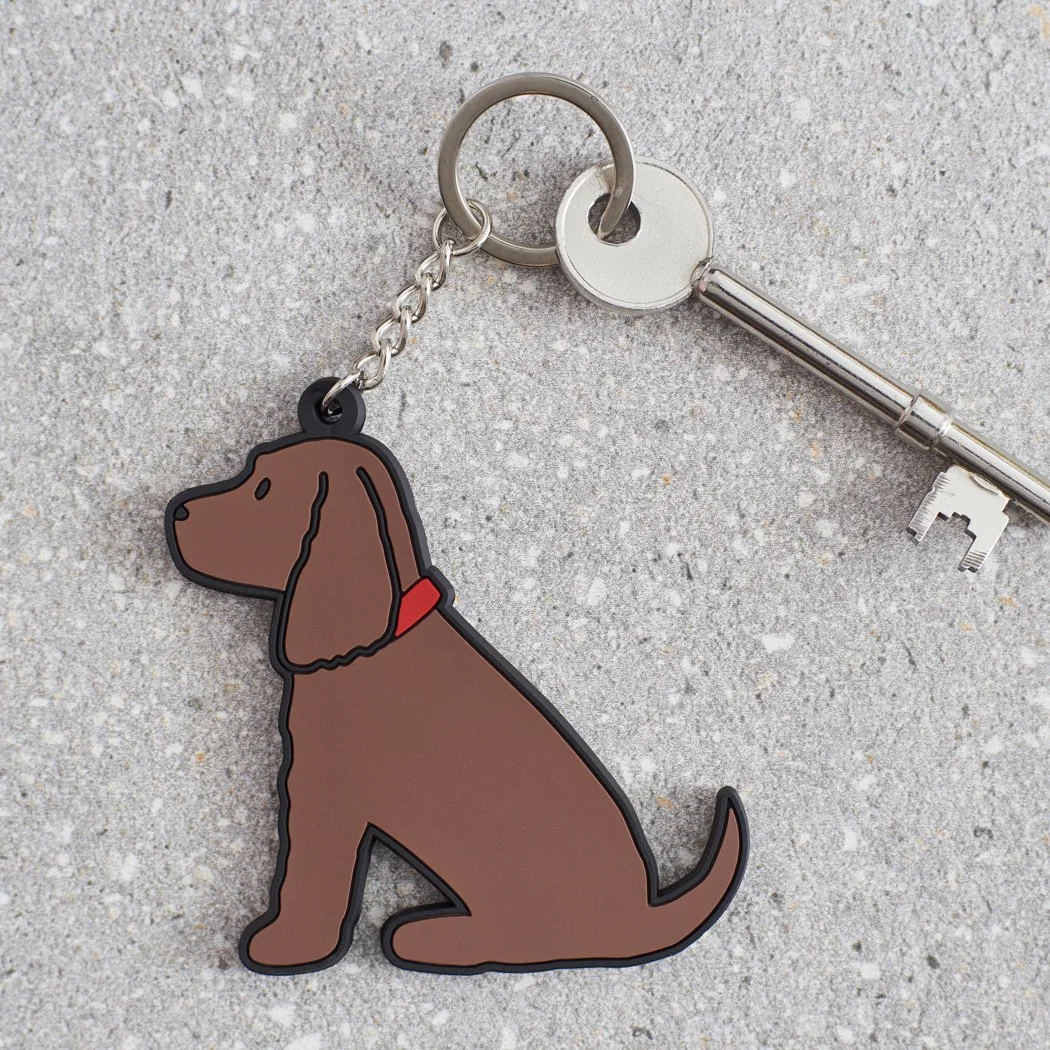 Brown Cocker Spaniel Keyring
