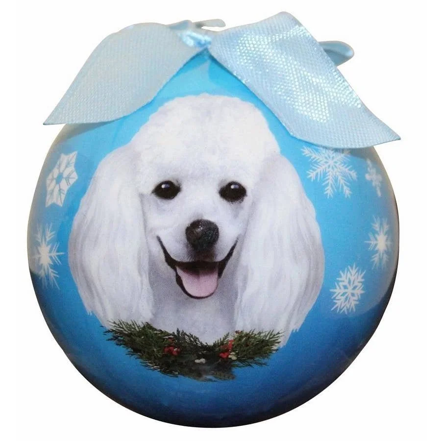 White Poodle Bauble