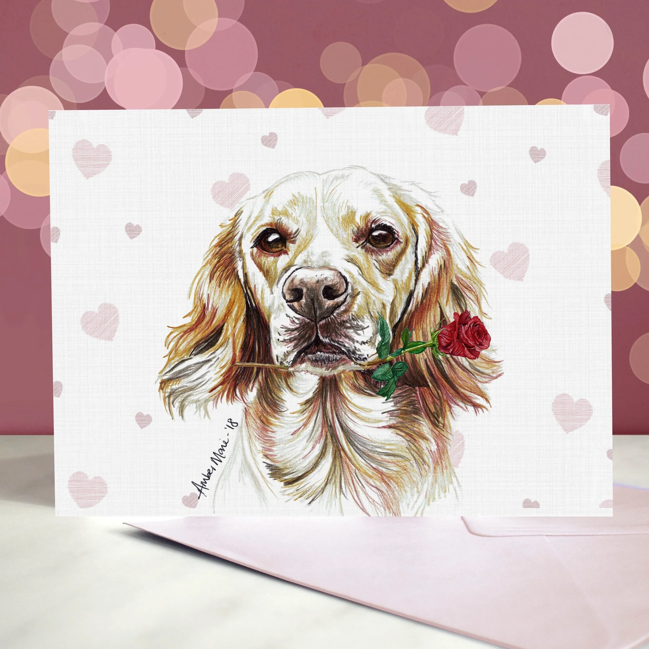 Cocker Spaniel Birthday Card