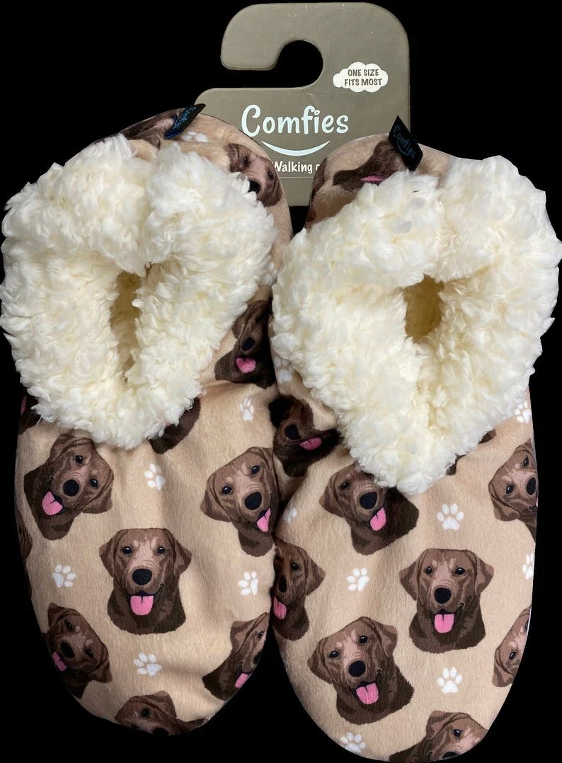 Chocolate Lab Slippers