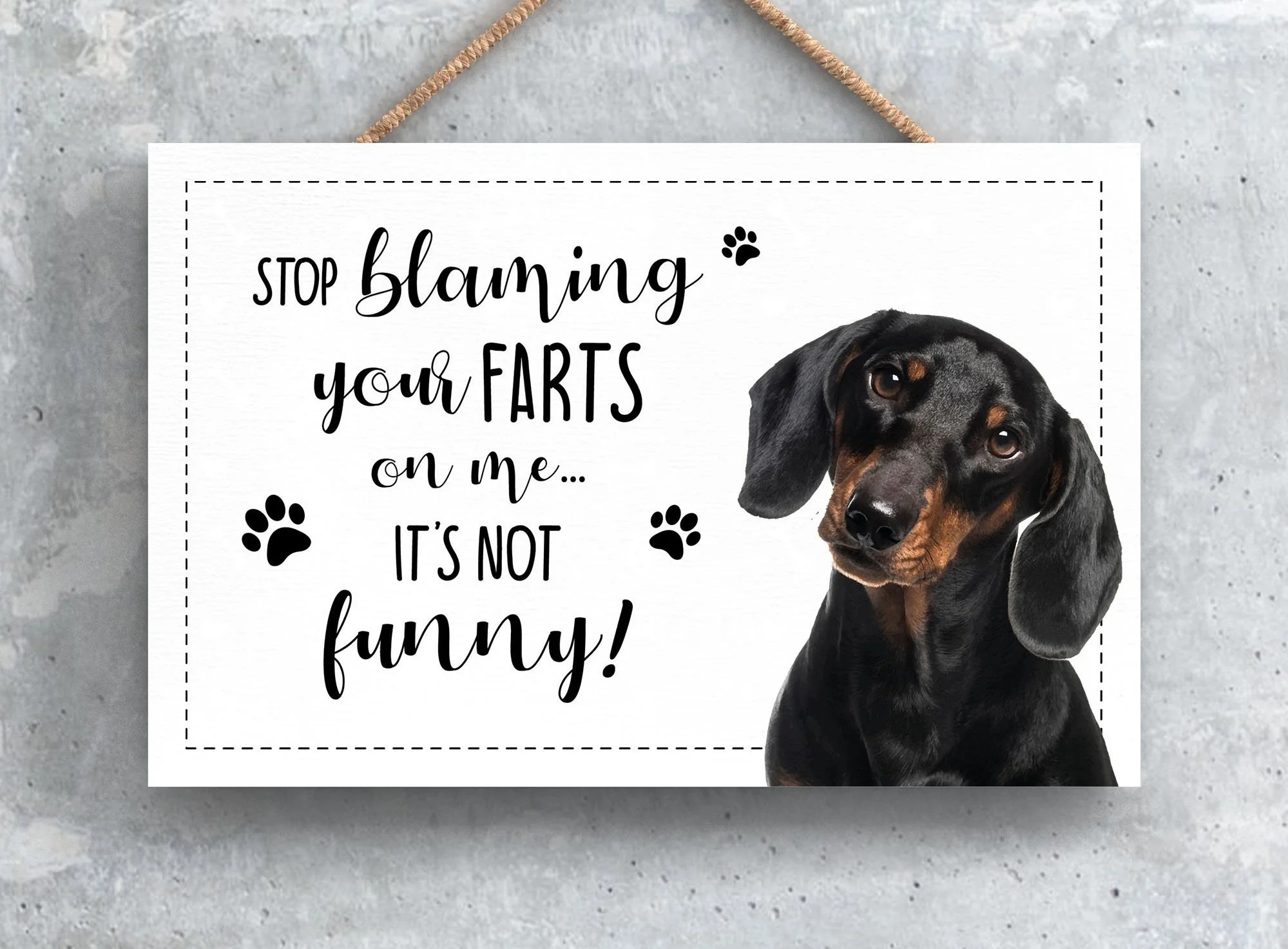 Dachshund Fart Sign