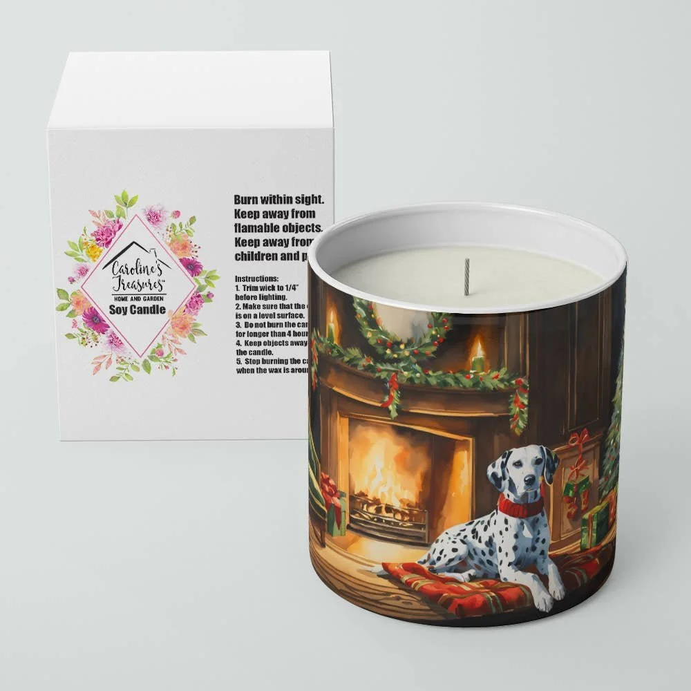 Dalmatian Christmas Candle