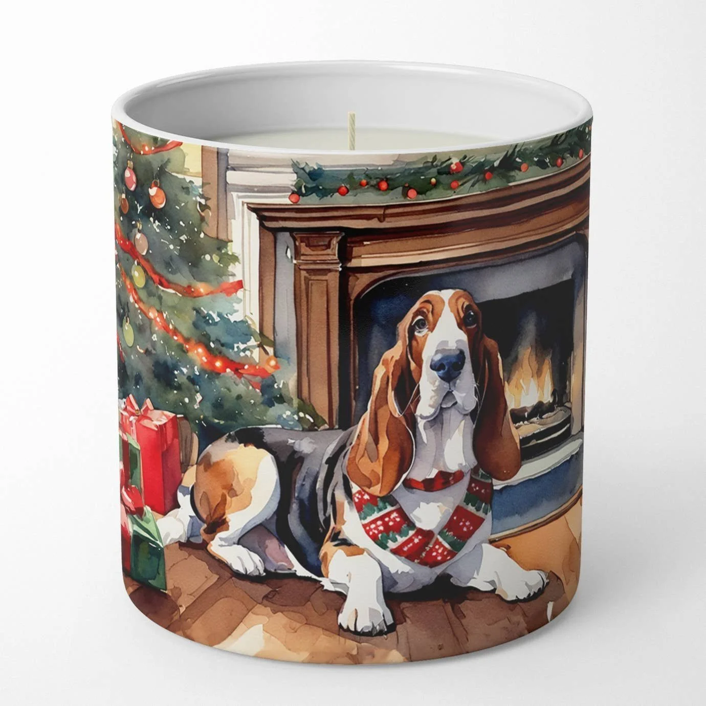 Basset Hound Candle
