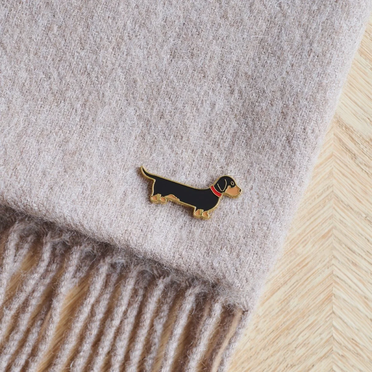 Sausage Dog Brooch
