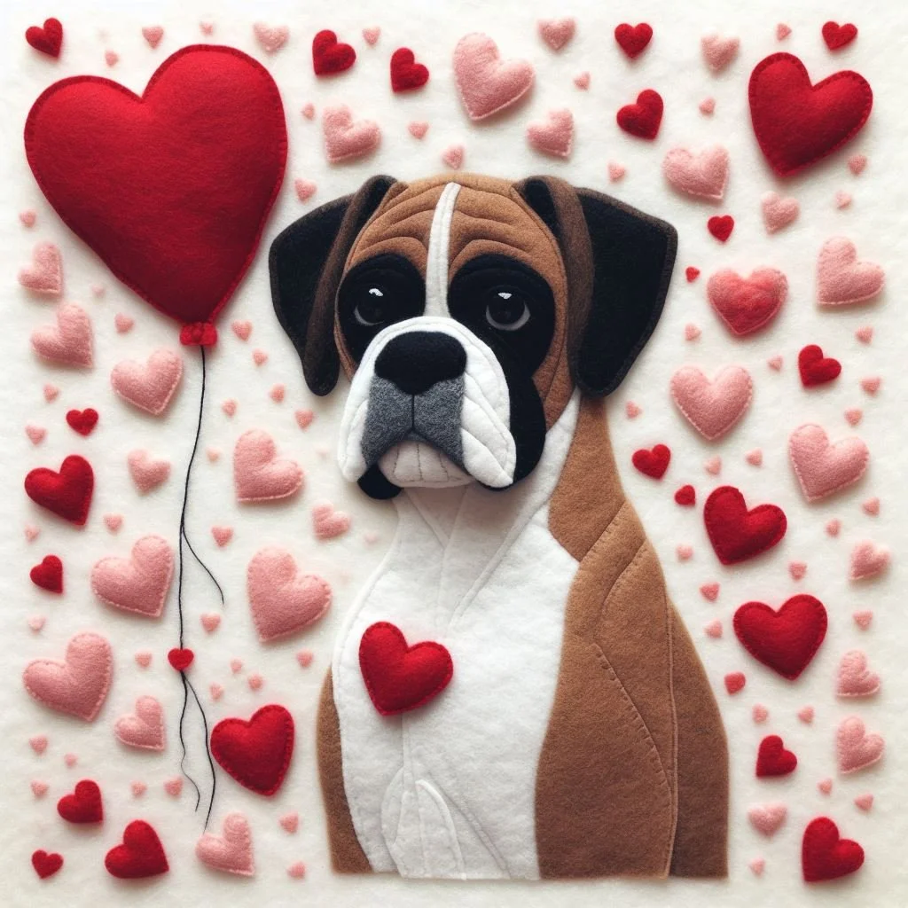 Boxer Valentine Card