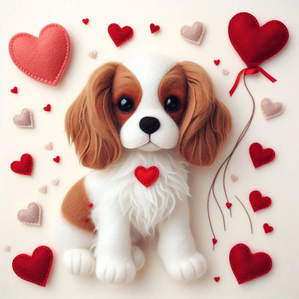 King Charles Cavalier Valentine Card