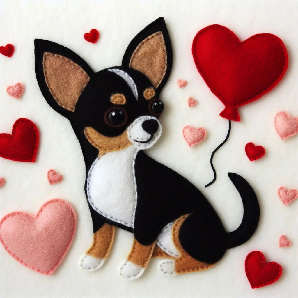 Chihuahua Valentine Card