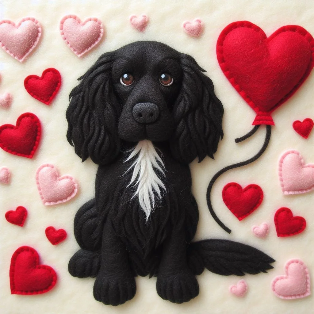 Cocker Spaniel Valentine Card